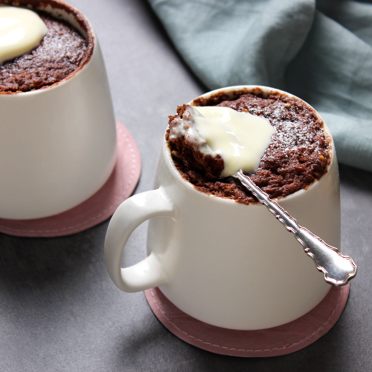 Chocolate & Peanut Butter Mug Cake